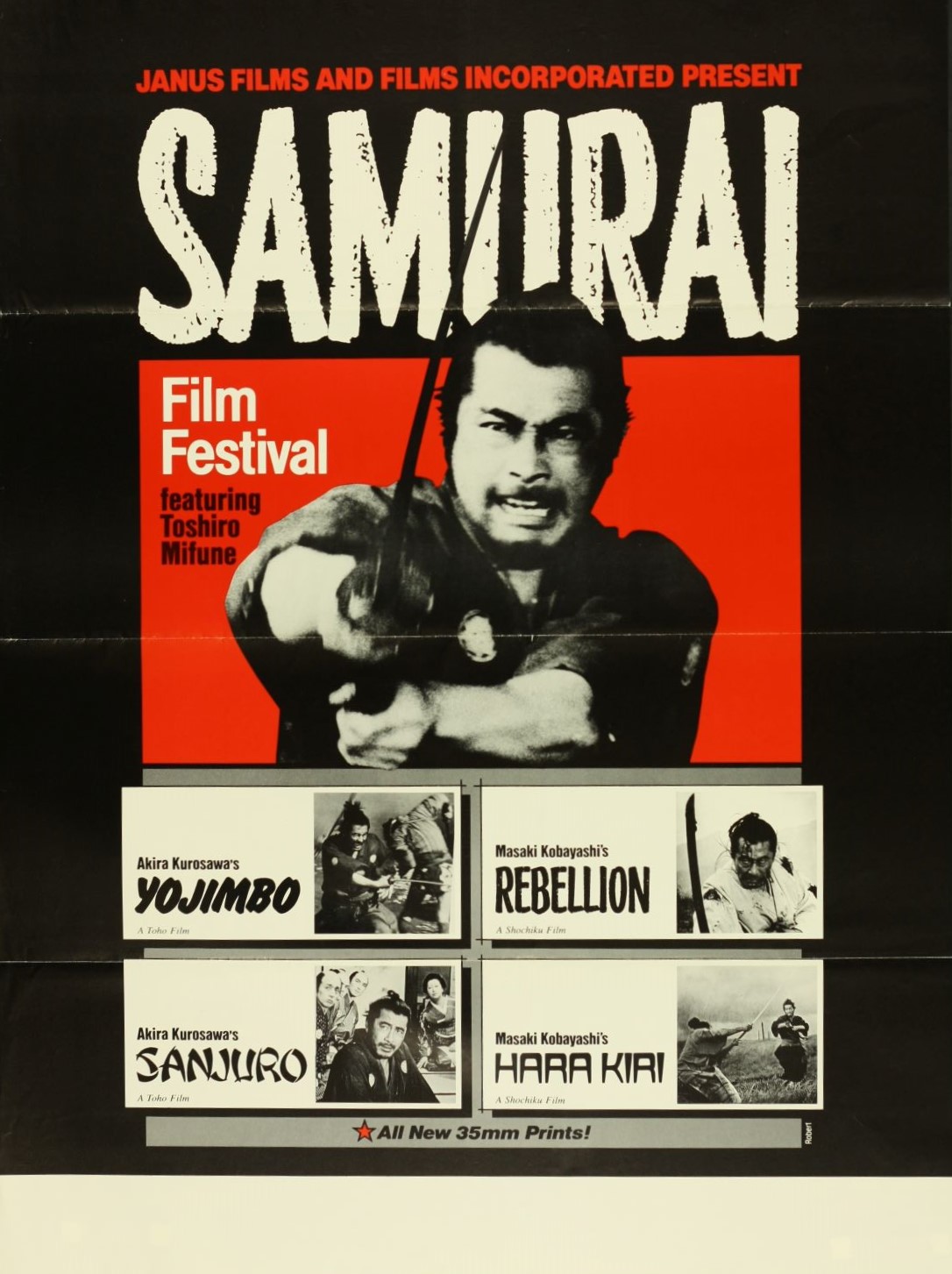 三船敏郎 侍フィルムフェスティバル(4作品) - 日本映画海外ポスターアーカイブ